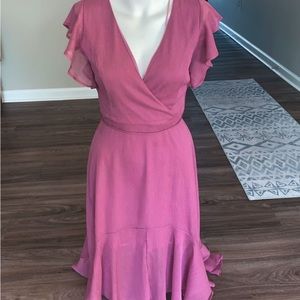 High low beautiful purple dress
